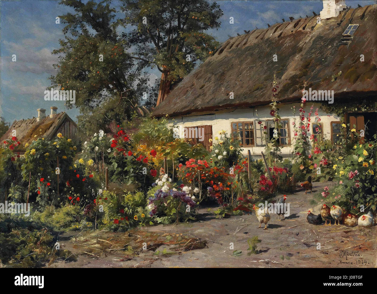 Painting of cottage garden hi-res stock photography and images - Alamy