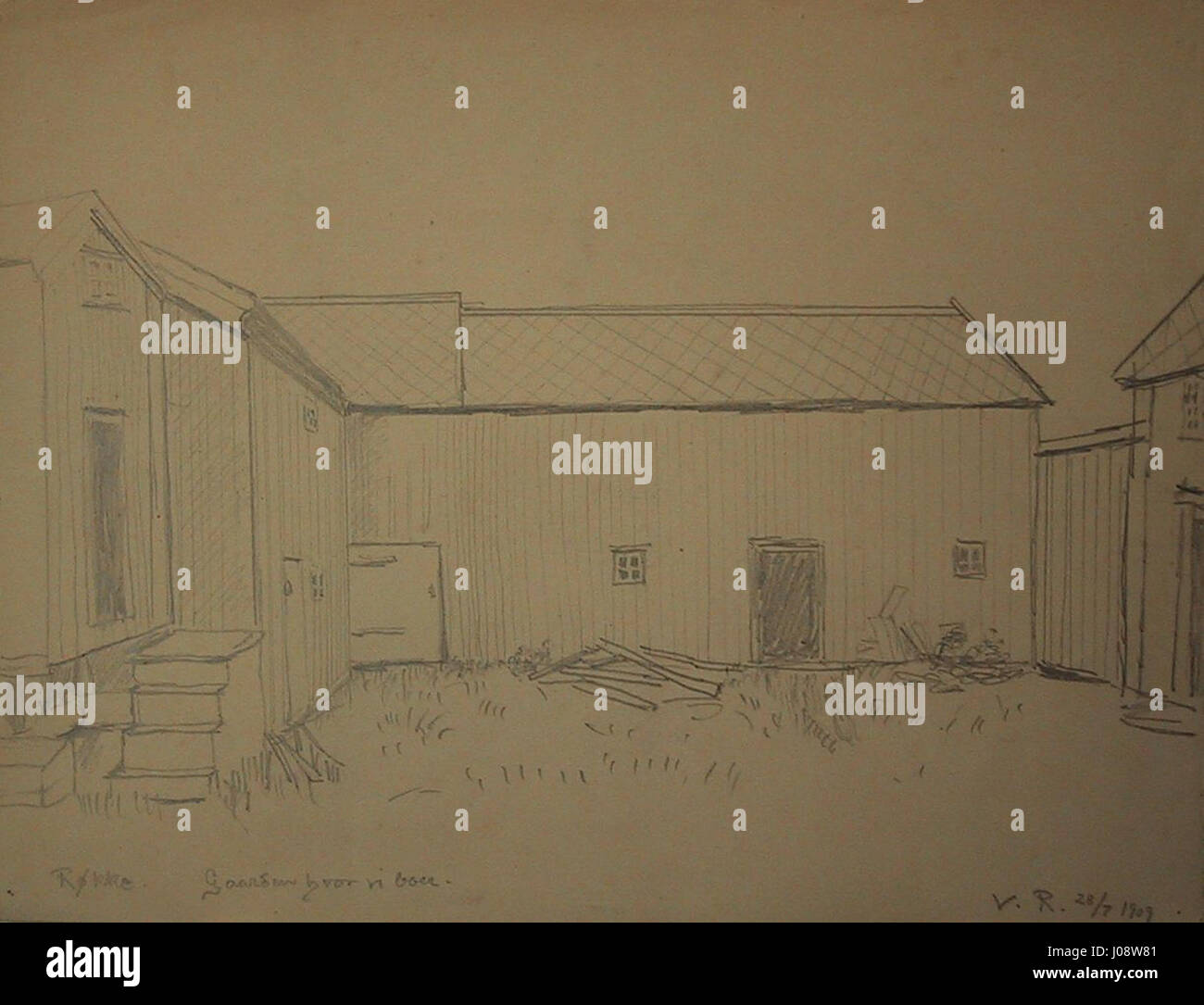 This work titled *Ronander Røkke (5)* refers to a piece of art that ...