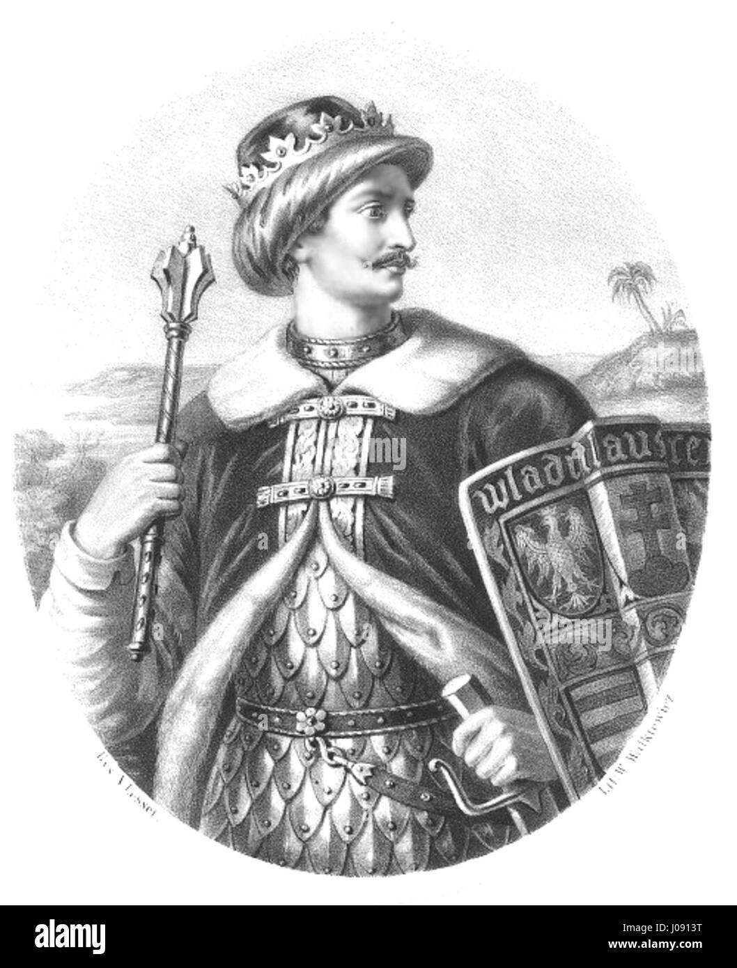 Władysław III Warneńczyk by Aleksander Lesser Stock Photo