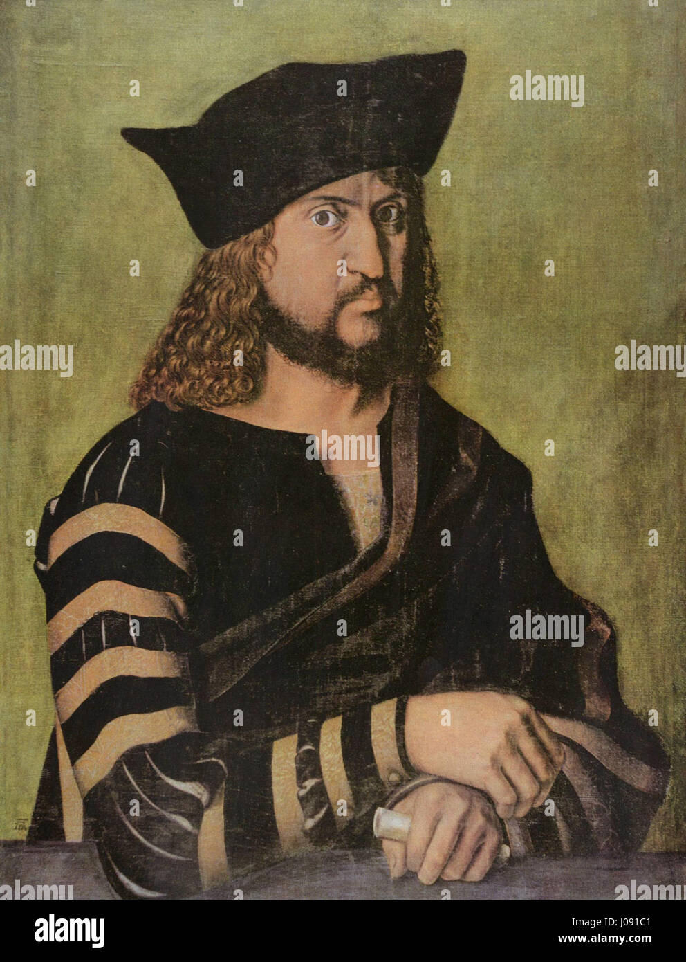 Albrecht Dürer's work '076' is a precise and finely detailed woodcut or ...