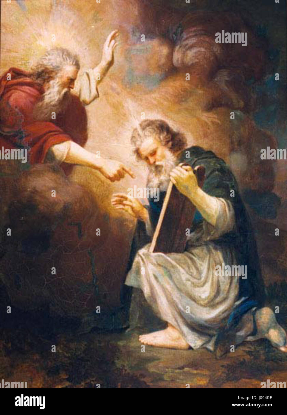 Moses receiving the ten commandments hi-res stock photography and ...