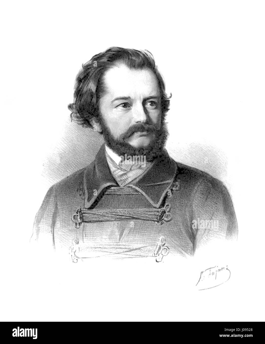 Ignacy Feliks Dobrzynski was a Polish composer and pianist, known for his contributions to Romantic-era music. His works include symphonies, operas, and chamber music, which reflect the European classical tradition of the 19th century. Stock Photo