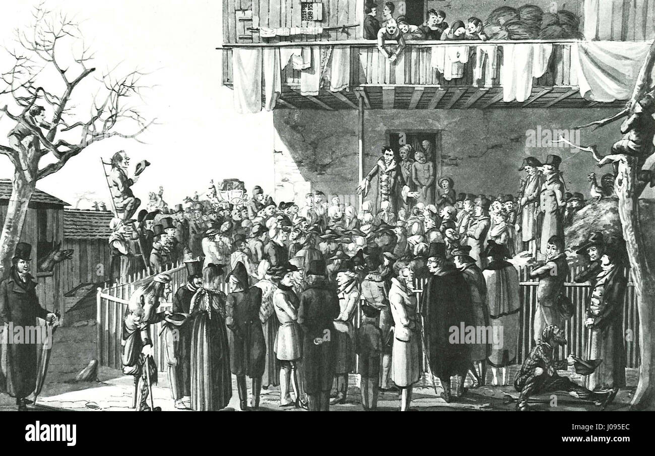 Krüdener Grenzach 1817 Stock Photo