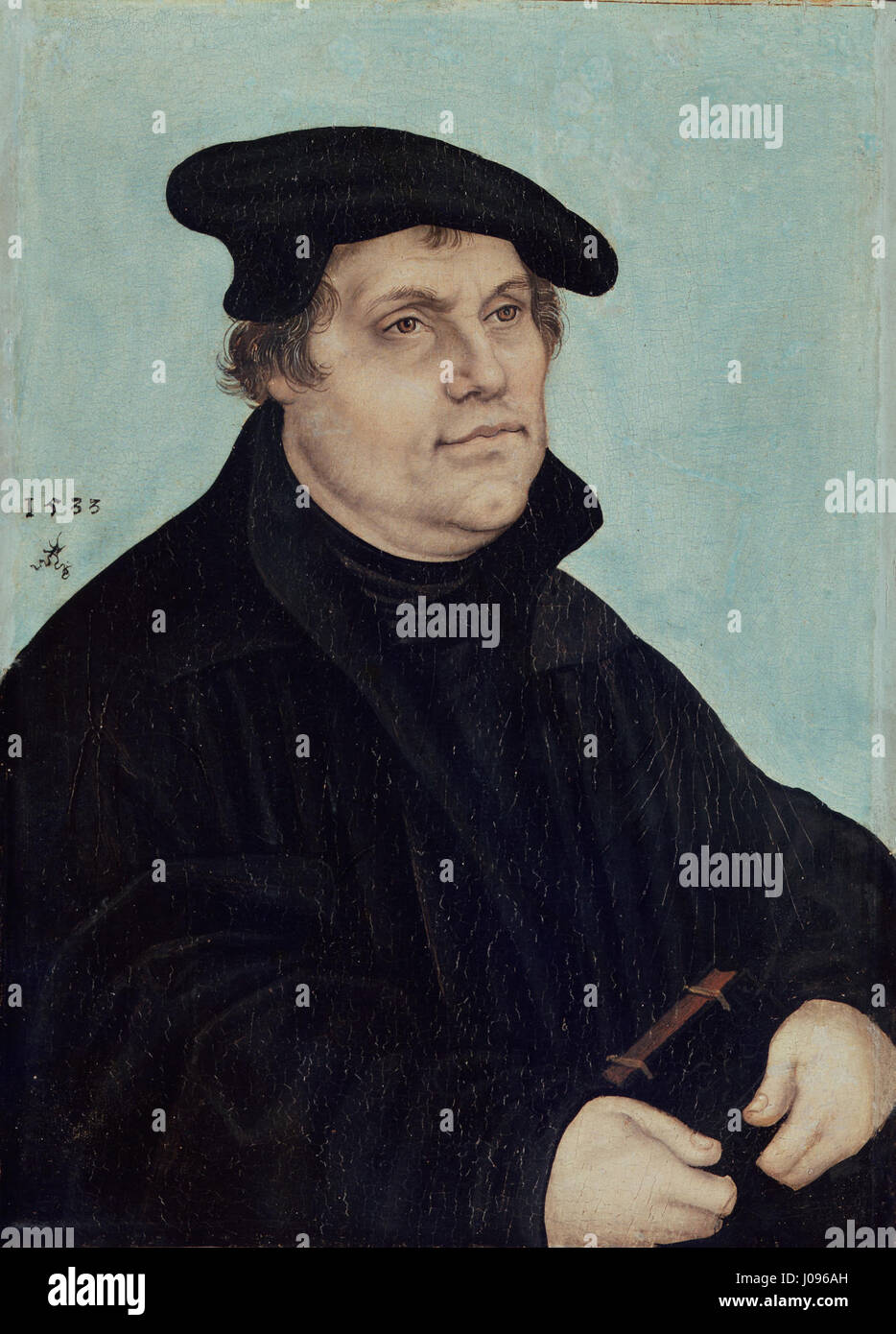 This iconic portrait of Martin Luther by Lucas Cranach the Elder ...
