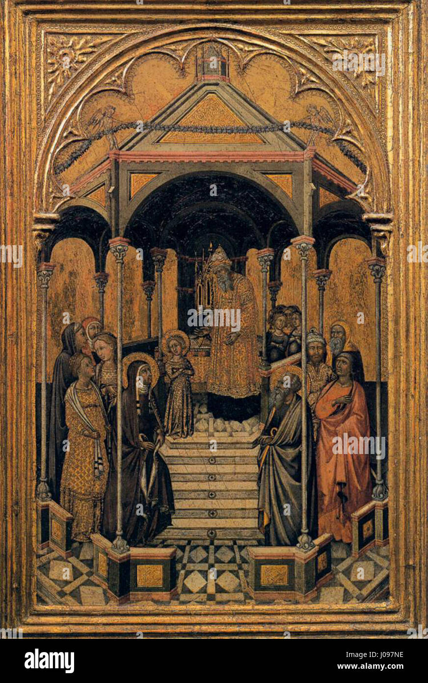 Niccolò Di Buonaccorso - Presentation of the Virgin at the Temple - WGA16547 Stock Photo