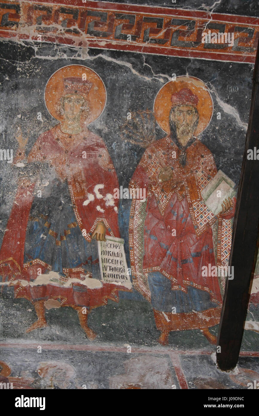 The frescos from St. Nicholas of Varos depict biblical scenes and ...