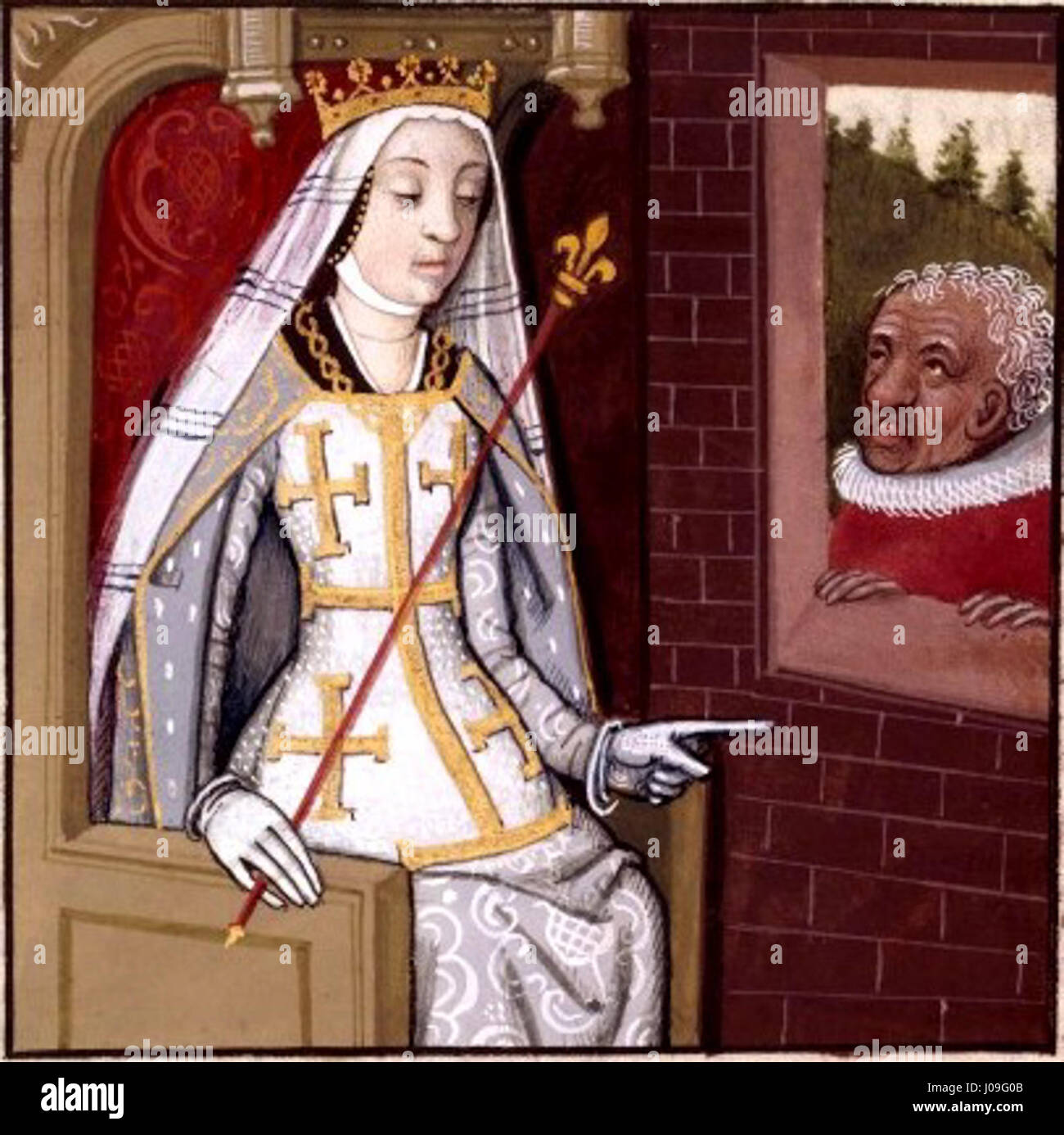 Jeanne Ière de Naples, dite la Reine Jeanne, comtesse de Provence Stock