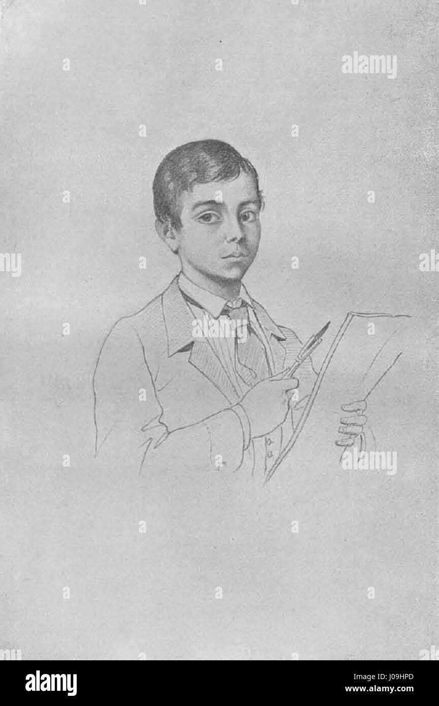 Pedro Américo Autoretrato Stock Photo Alamy