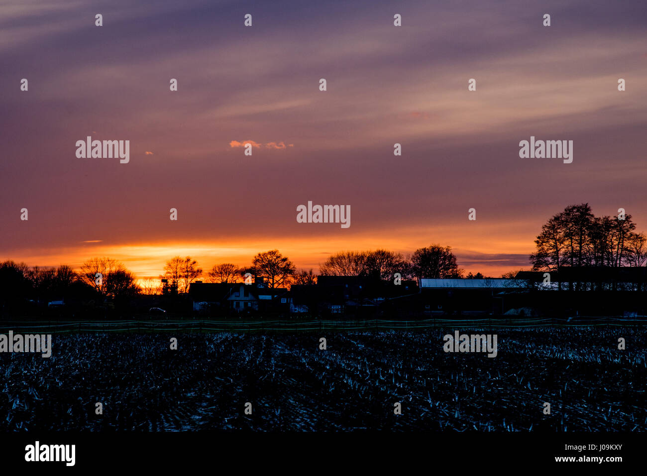 background image at sunset with amazing colors Stock Photo - Alamy