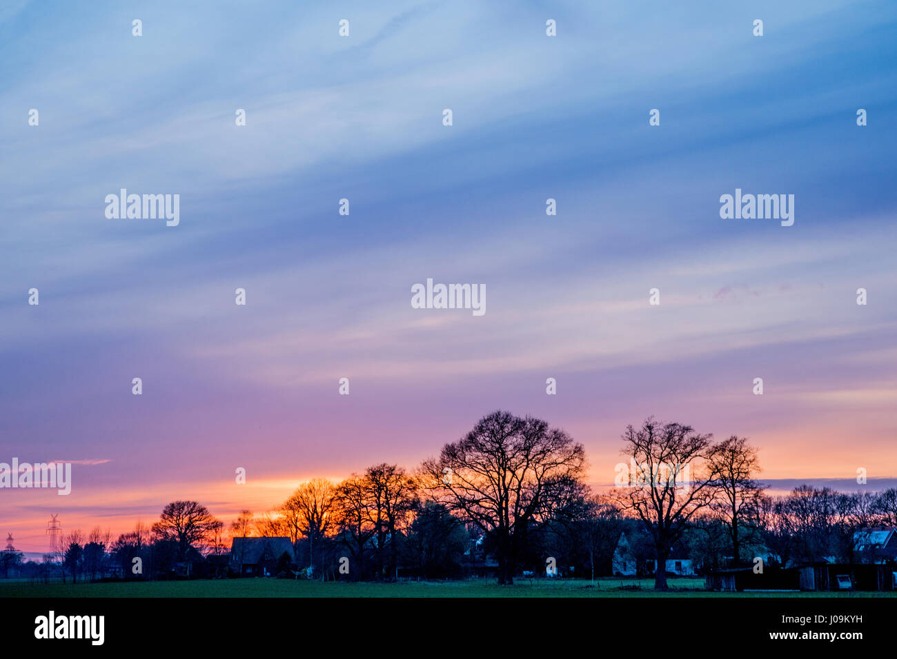 background image at sunset with amazing colors Stock Photo - Alamy