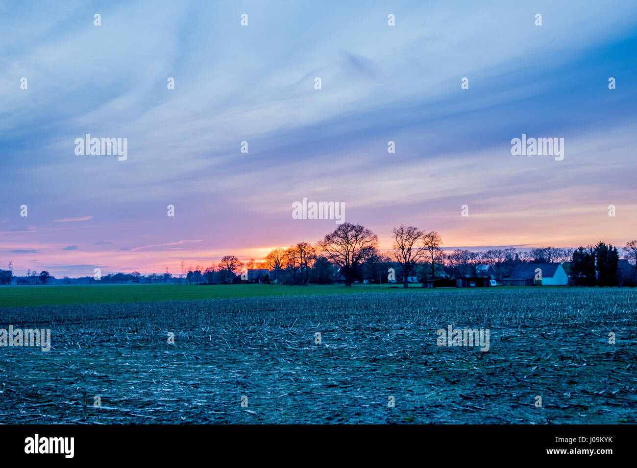 background image at sunset with amazing colors Stock Photo - Alamy