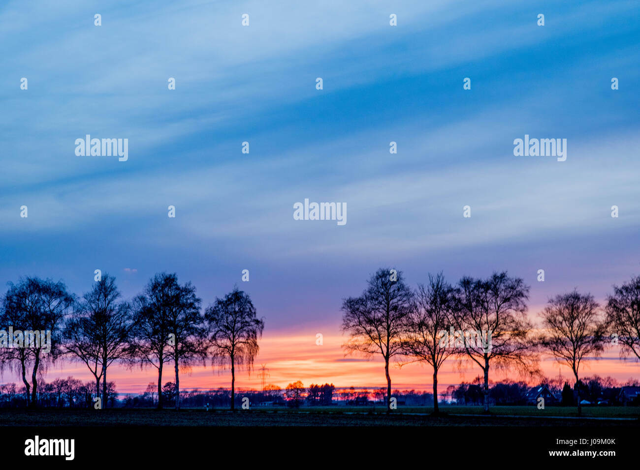 background image at sunset with amazing colors Stock Photo - Alamy