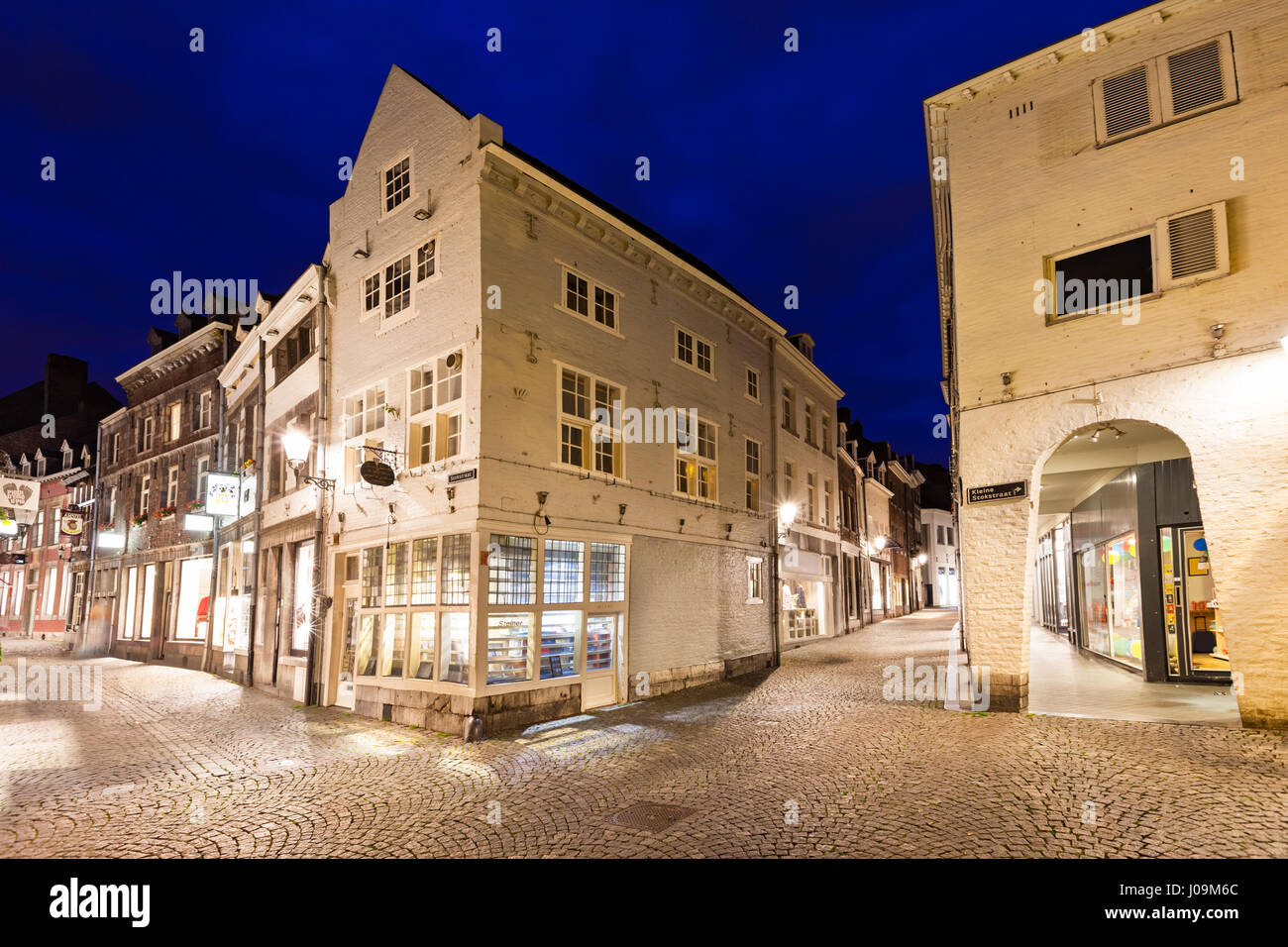 19th-century alley in Maastricht during cultural renaissance