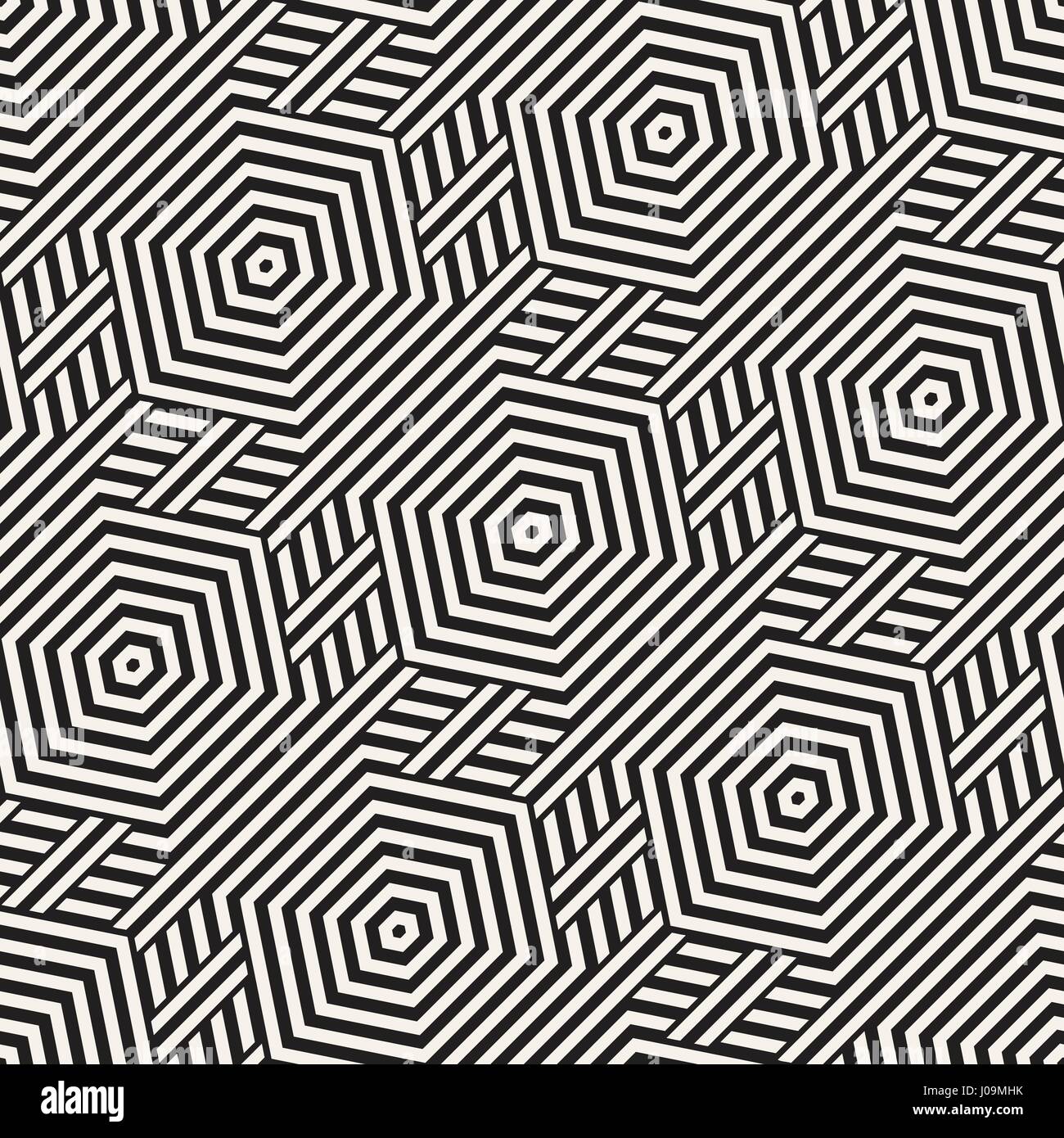 Vector Seamless Pattern. Repeating Lattice Abstract Background. Linear ...