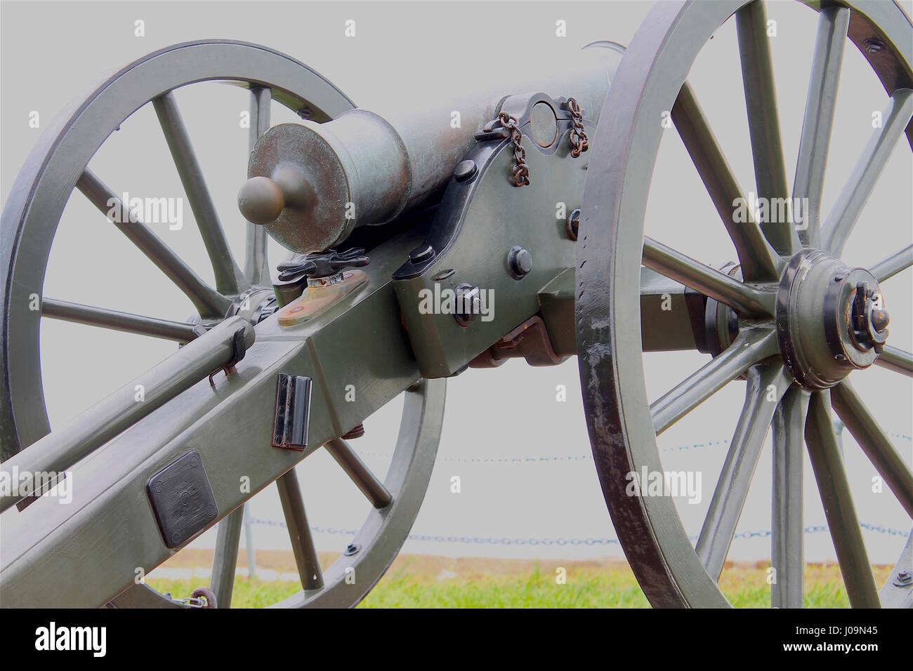 Civil War Cannon Stock Photo