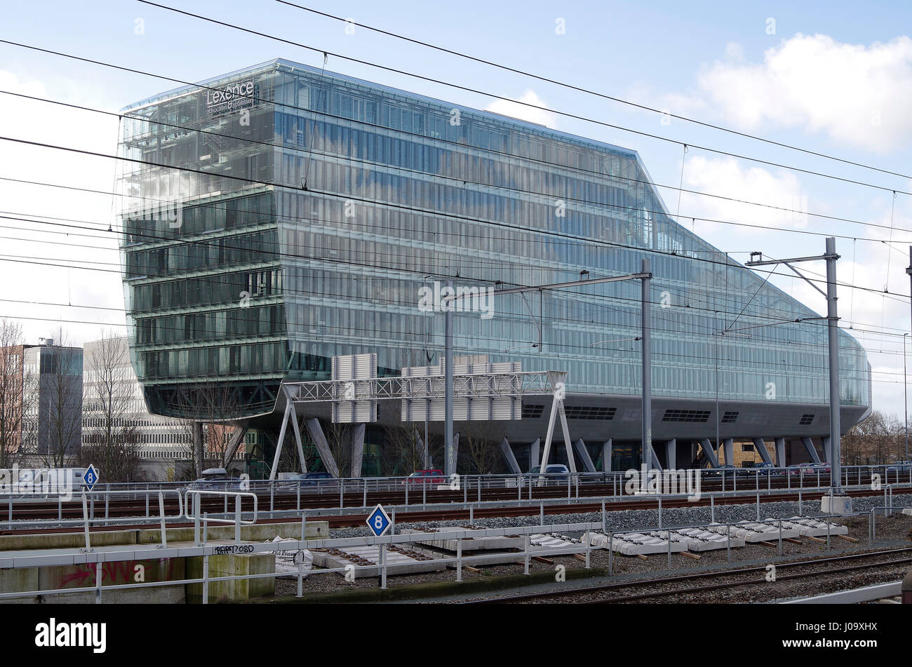 ING House, High tech, post modern building beside Amsterdam Zuid