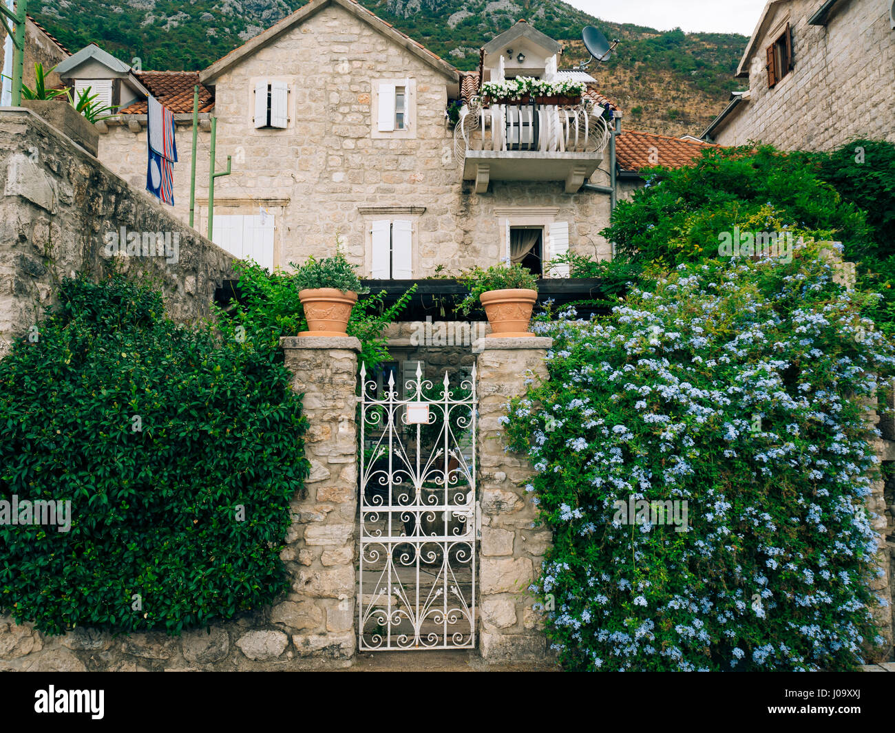 Wrought Iron Gates Handmade Stock Photo Alamy