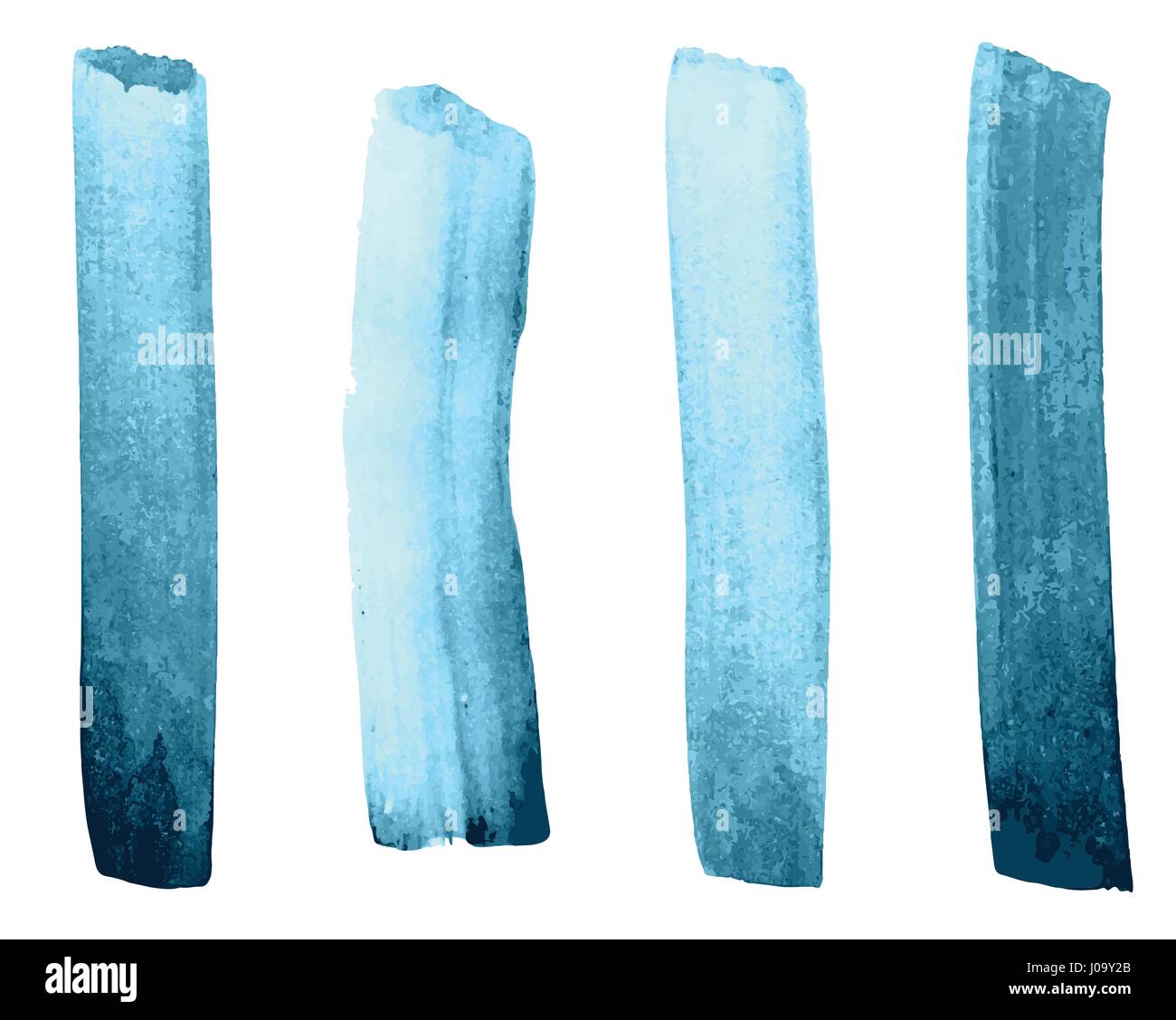 Vector set of painted strokes Stock Vector Image & Art - Alamy