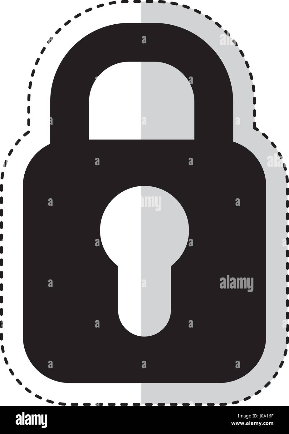 safe padlock isolated icon Stock Vector Image & Art - Alamy