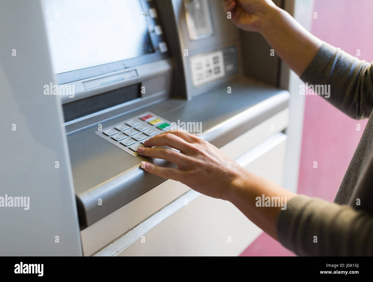 Hand entering hi-res stock photography and images - Alamy