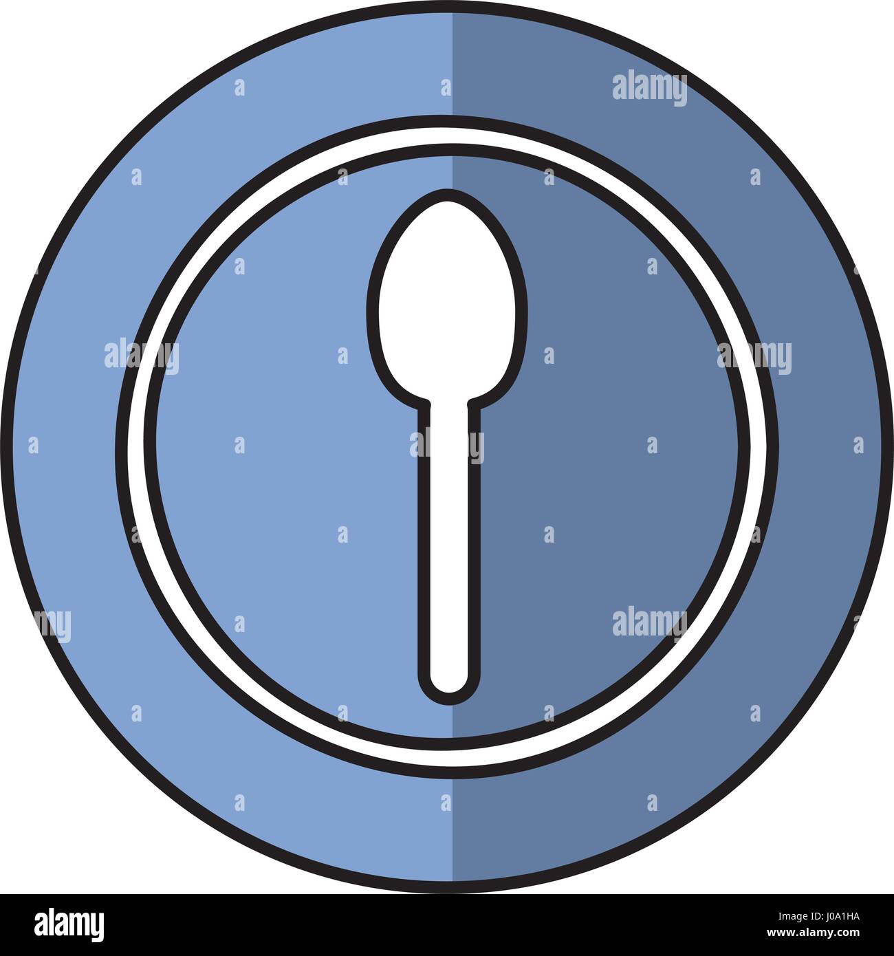 spoon cutlery isolated icon Stock Vector Image & Art - Alamy