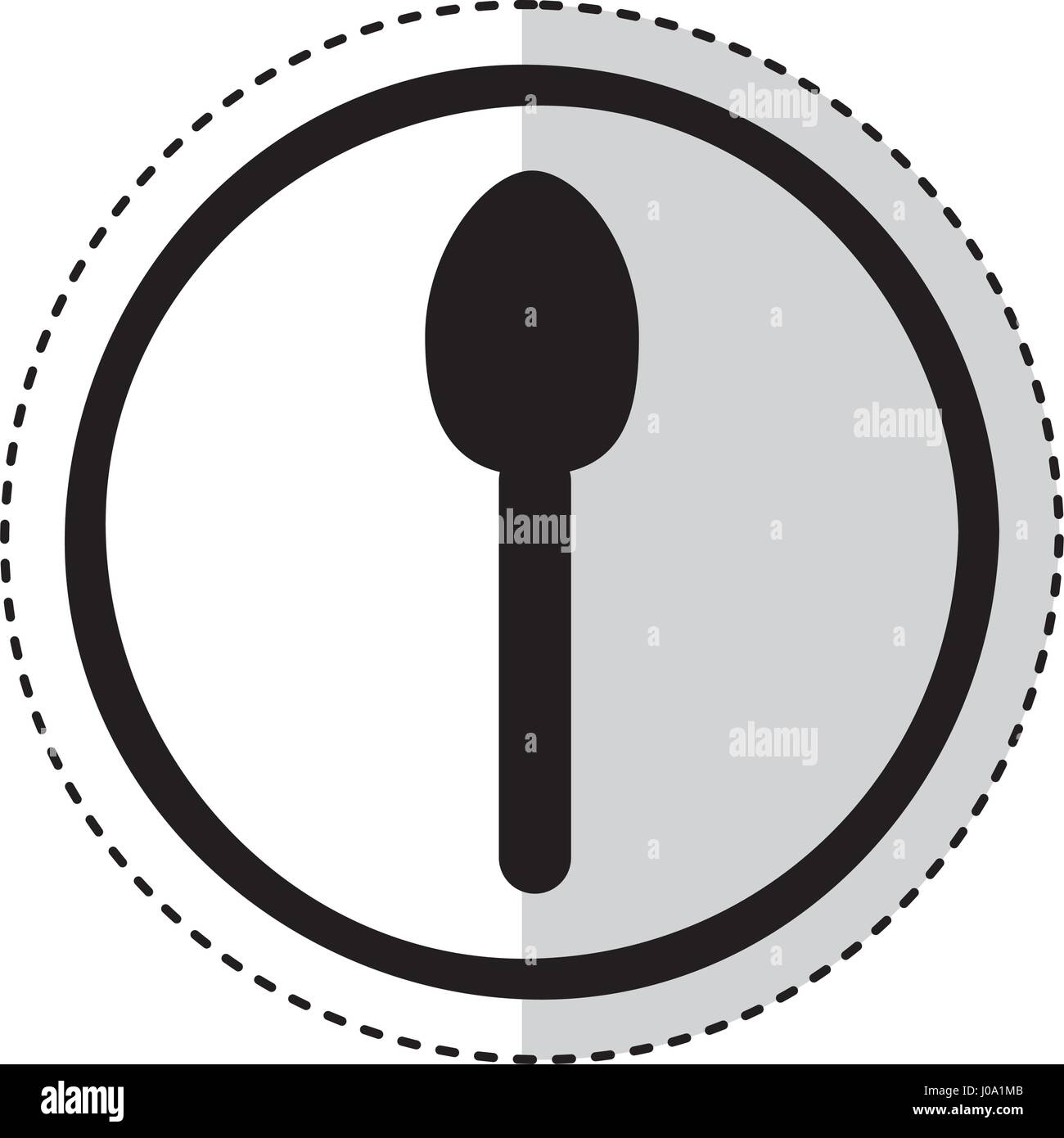 spoon cutlery isolated icon Stock Vector Image & Art - Alamy