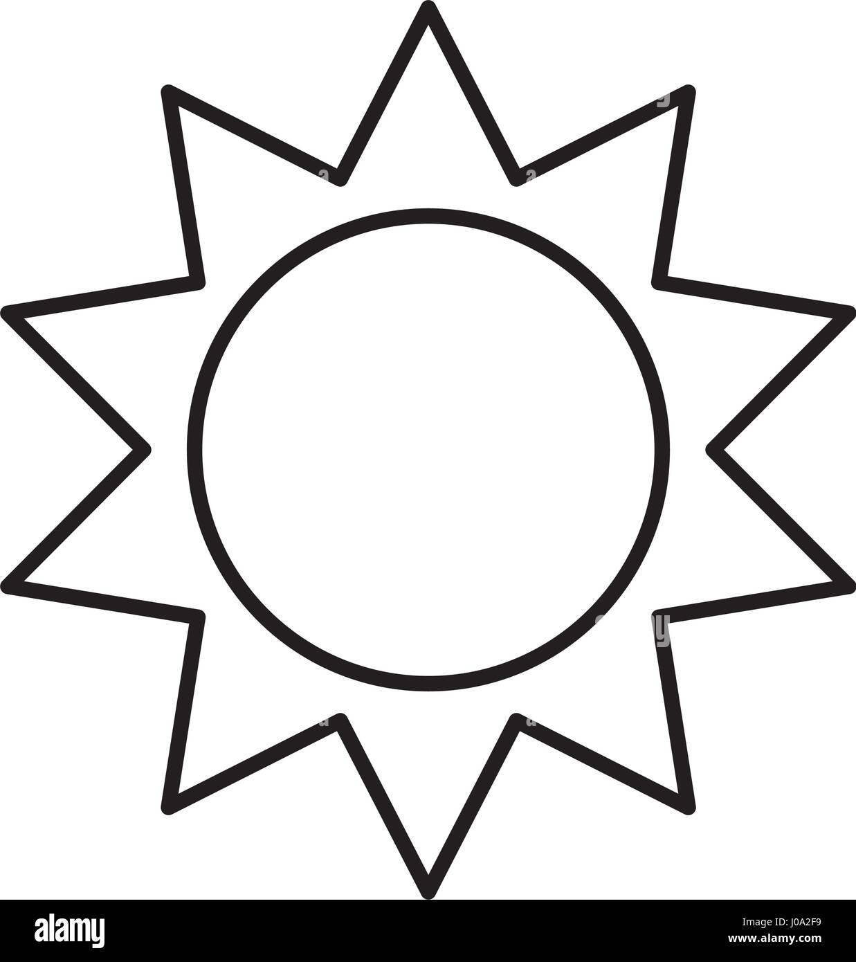 sun silhouette ecology icon Stock Vector Image & Art - Alamy