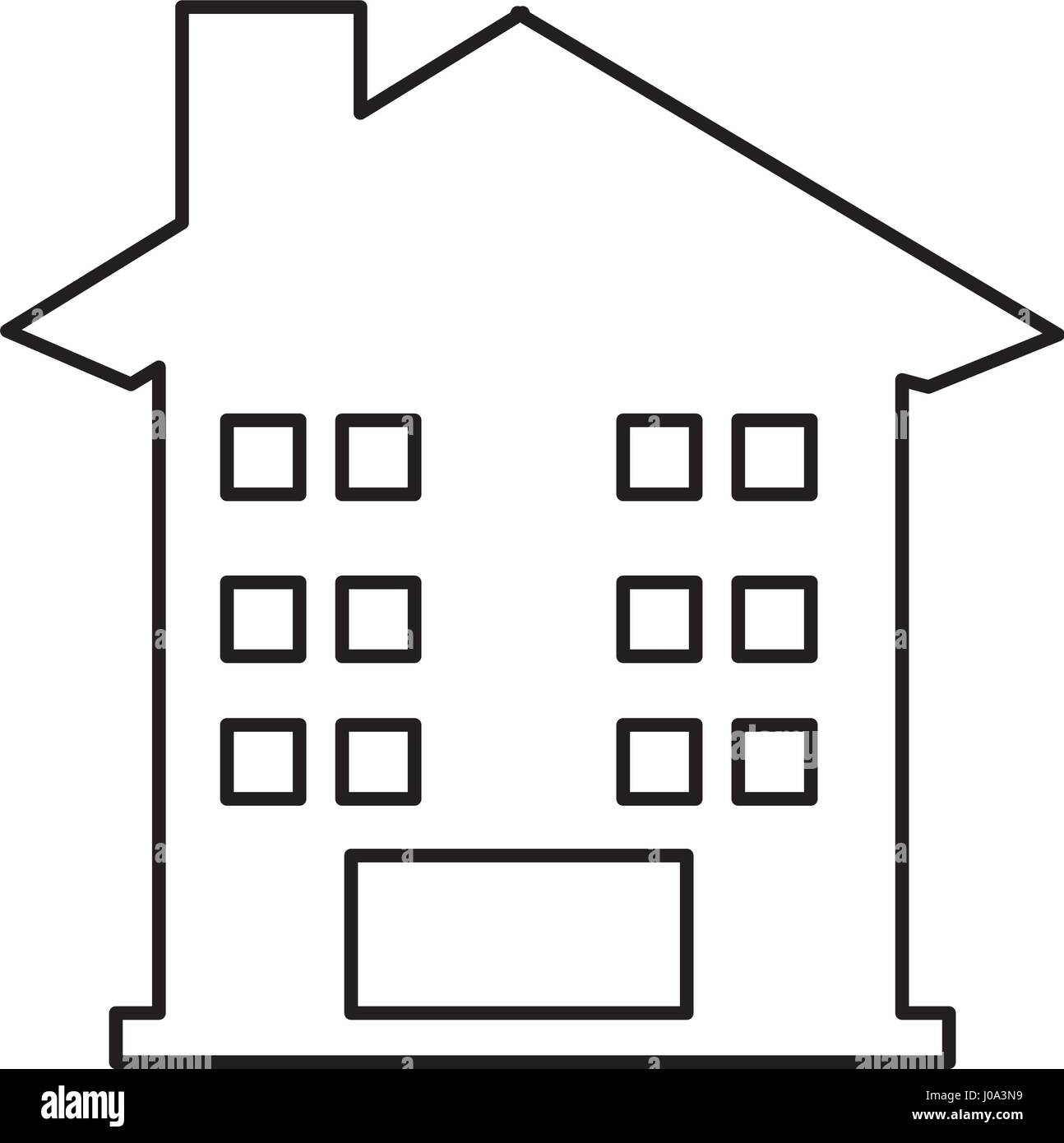 house exterior isolated icon Stock Vector Image & Art - Alamy