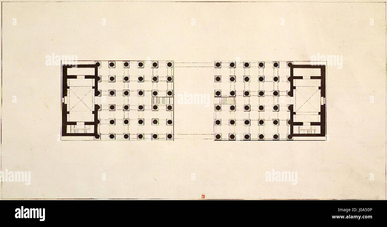 Étienne-Louis Boullée - Plan of the Arc de Triomphe Stock Photo