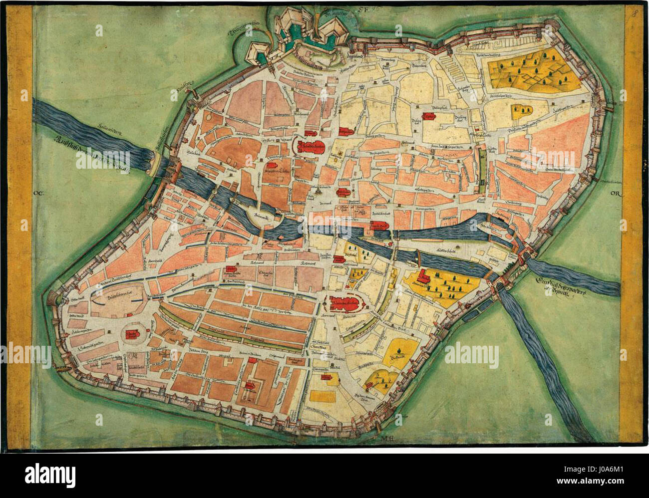 The 'Grundriss' by Pfinzing is a historical map of Nuremberg ...