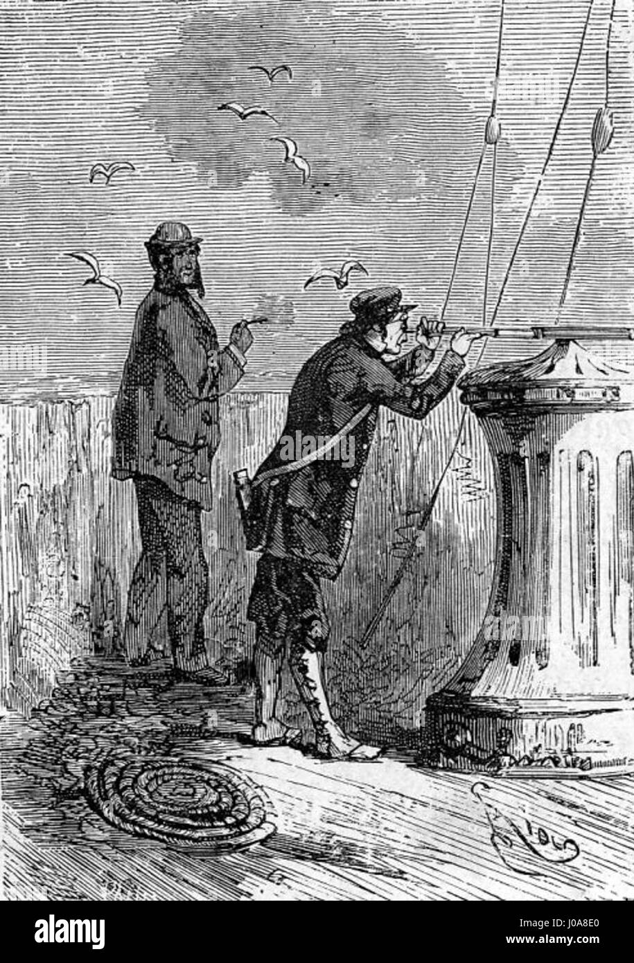 Édouard Riou’s illustration 'The Children of Captain Grant' captures ...