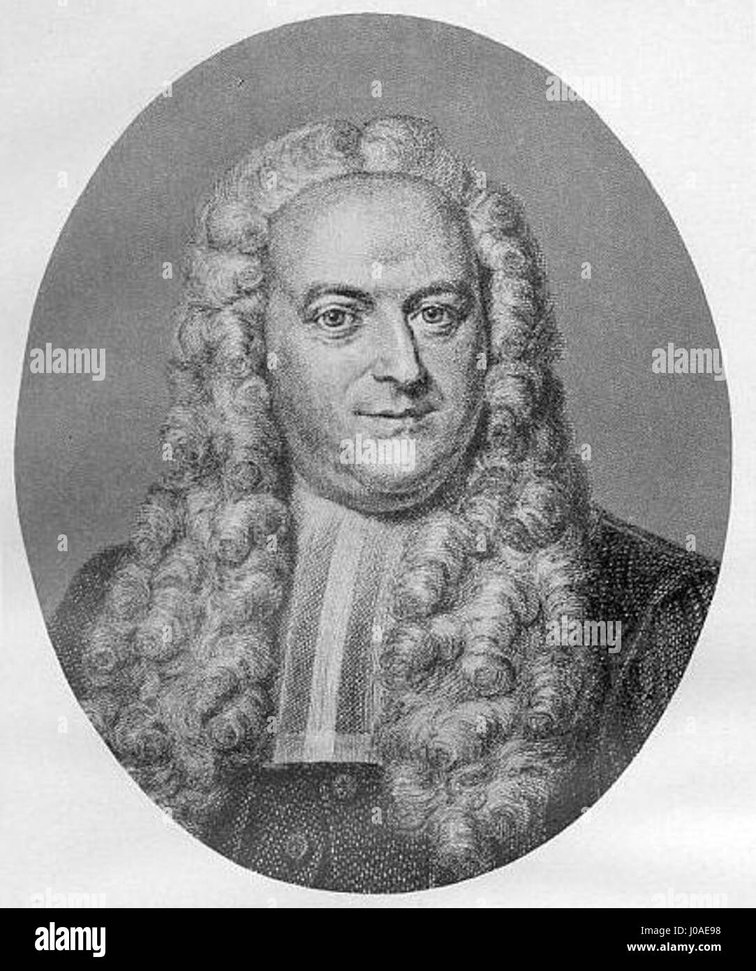 Pieter Burmann der Jüngere - Imagines philologorum Stock Photo