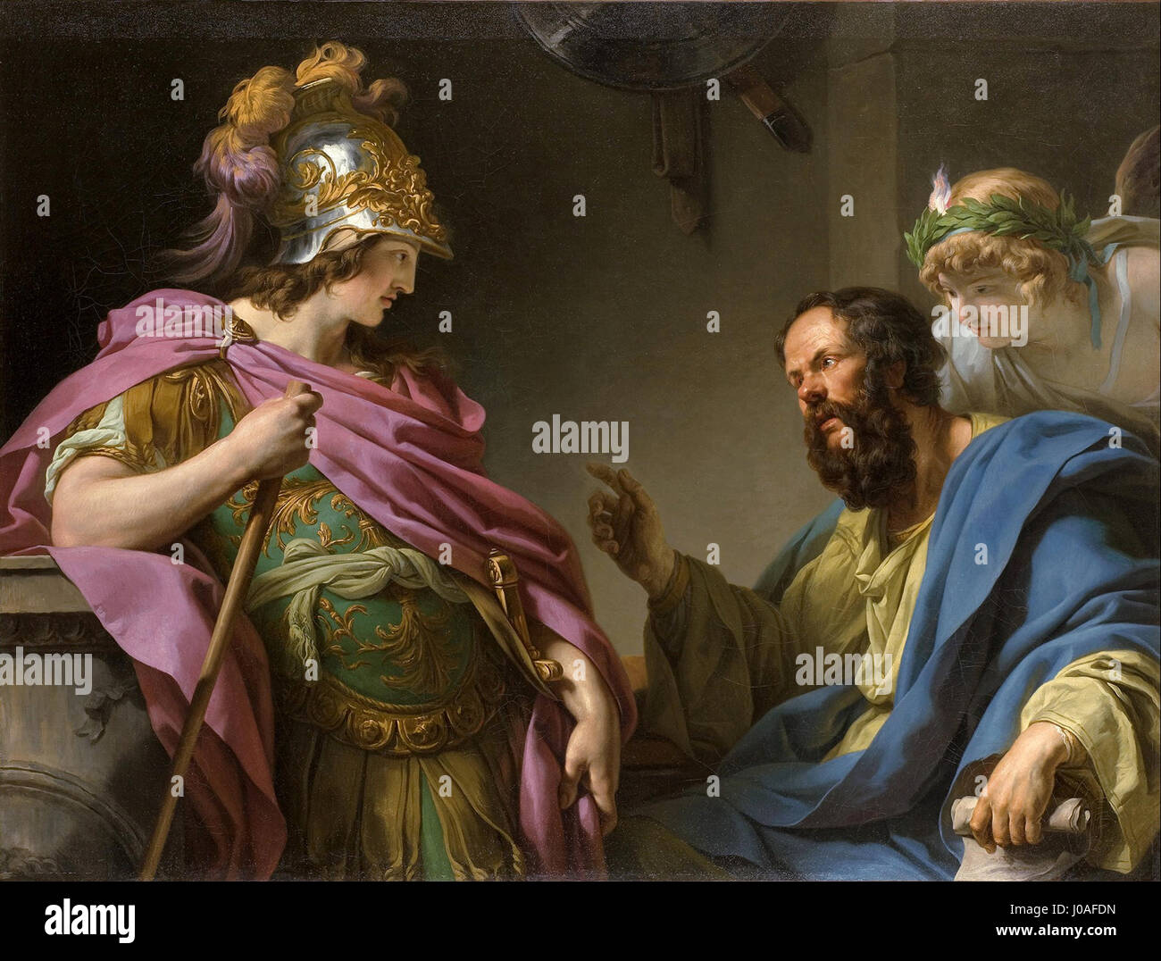 'Alcibiades being taught by Socrates' by François-André Vincent depicts ...