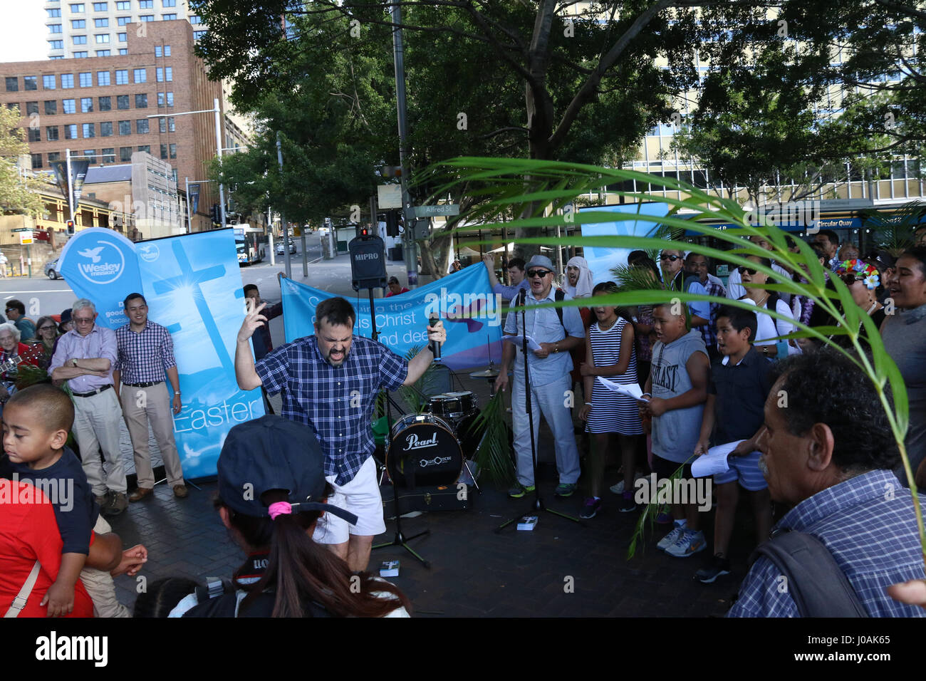 Wesley Mission organised a public procession to reenact Jesus