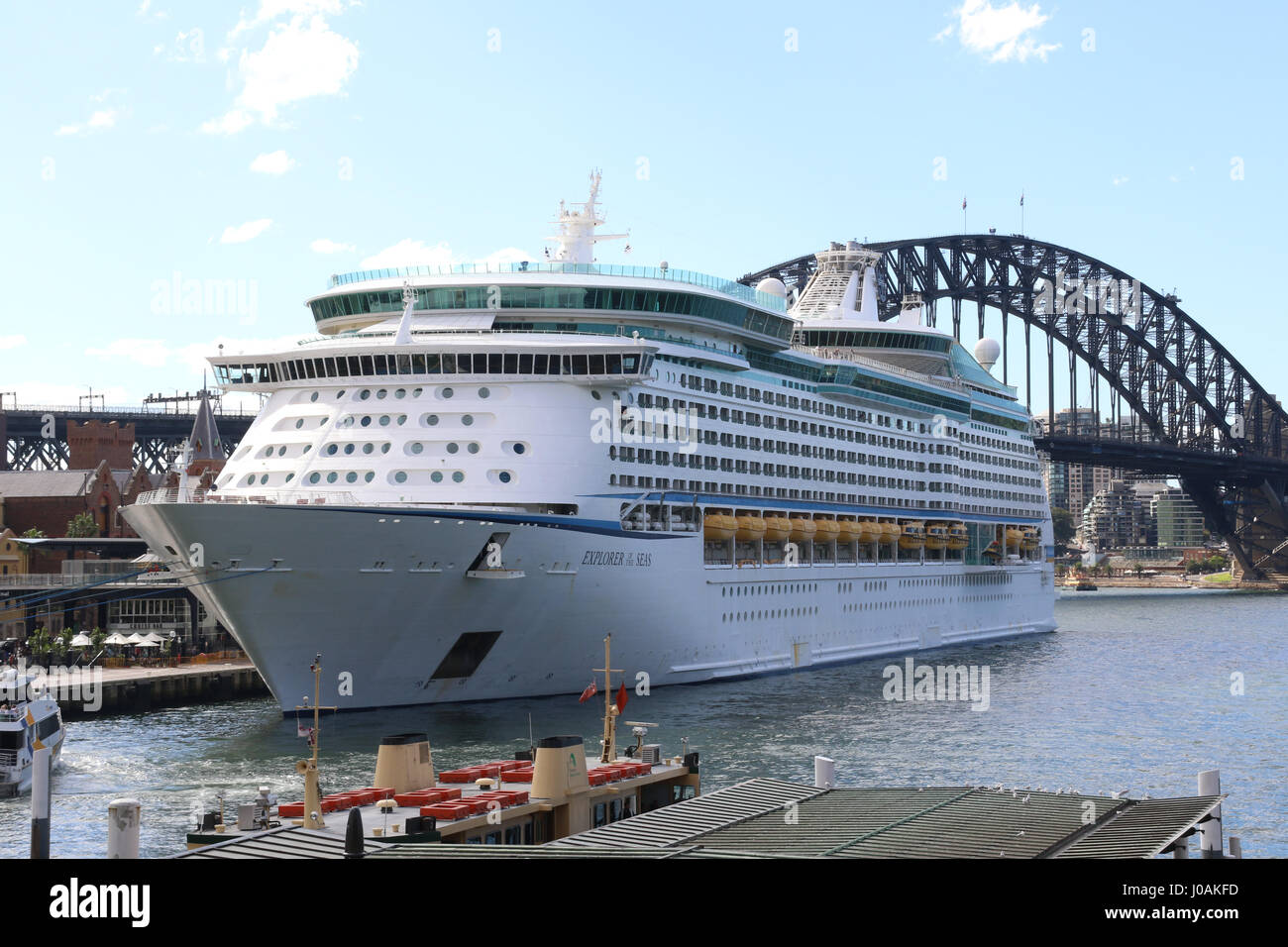 The Royal Caribbean MS Explorer of the Seas cruise liner, moored at the