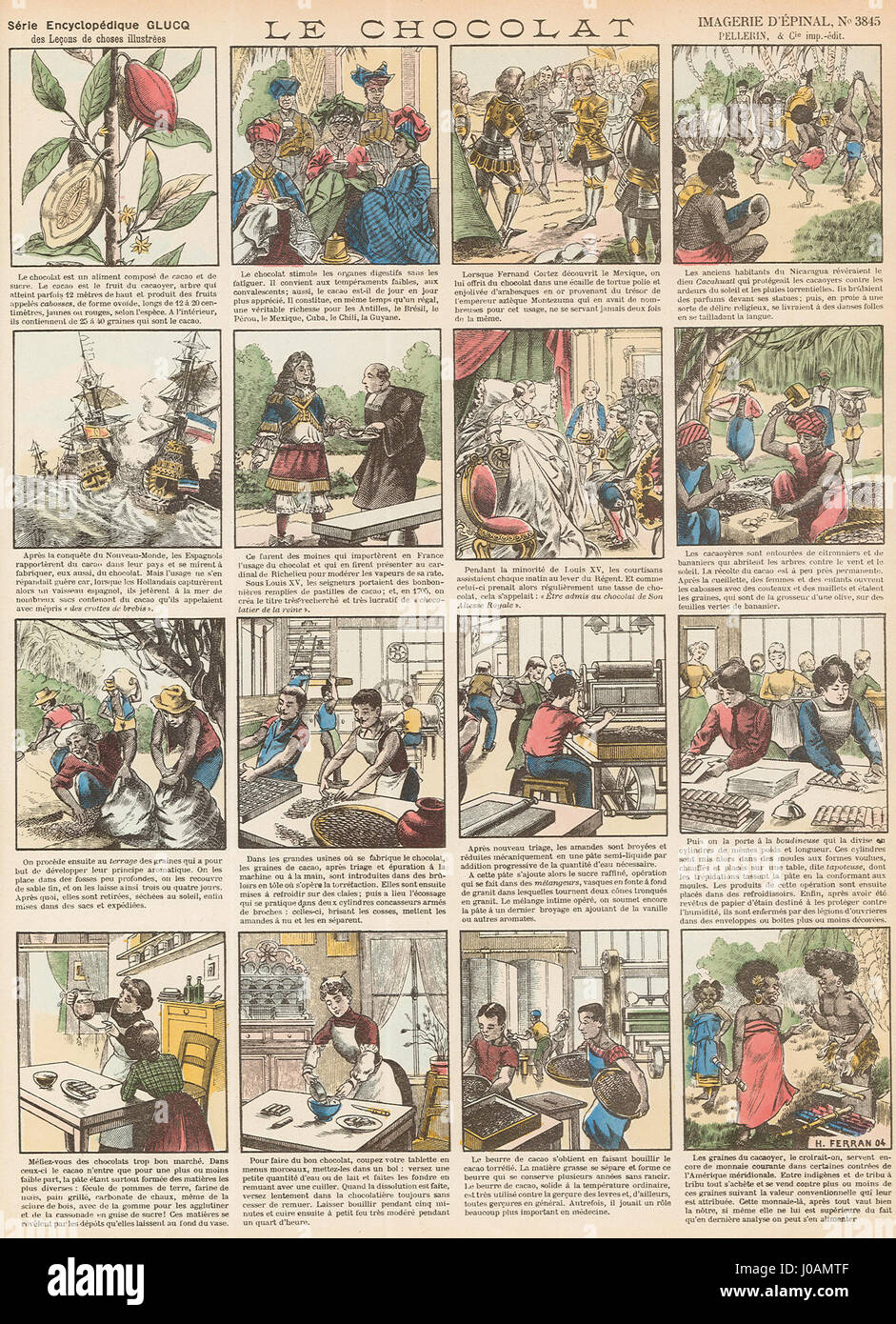'Imagerie d’Épinal no 3845 - Le Chocolat' is a French lithograph ...
