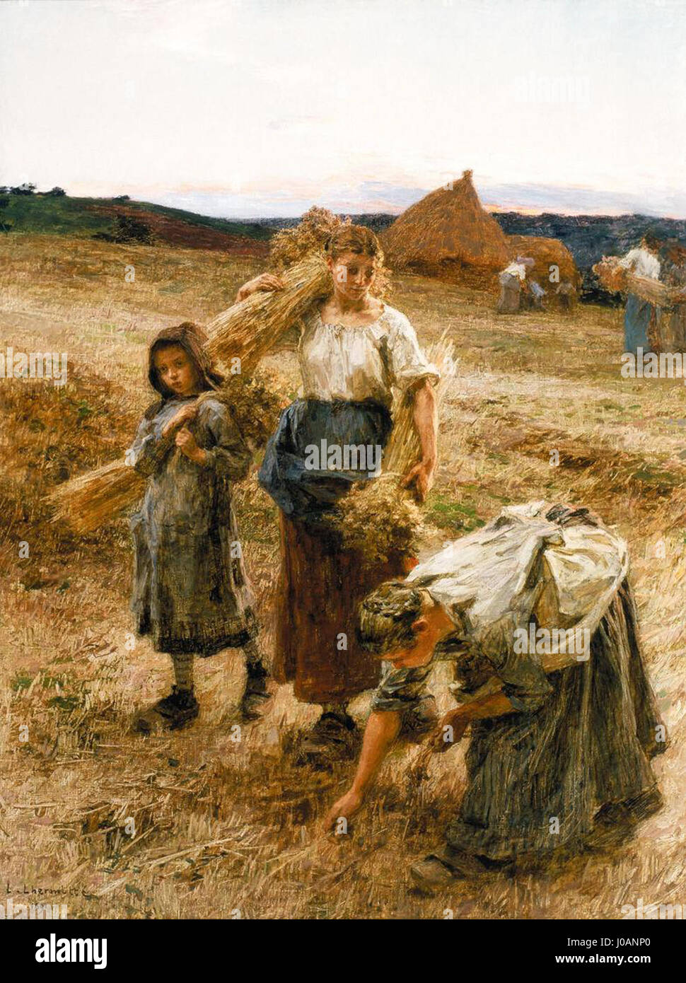Léon Augustin LhermitteEFBC8C1891 E28093 The Gleaners, End of the Day