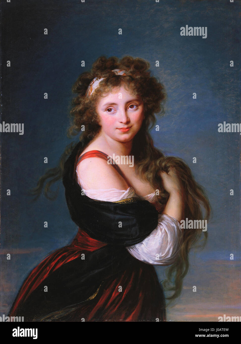 Elisabeth Vigée-Lebrun - Portrait of Hyacinthe Gabrielle Roland Stock Photo