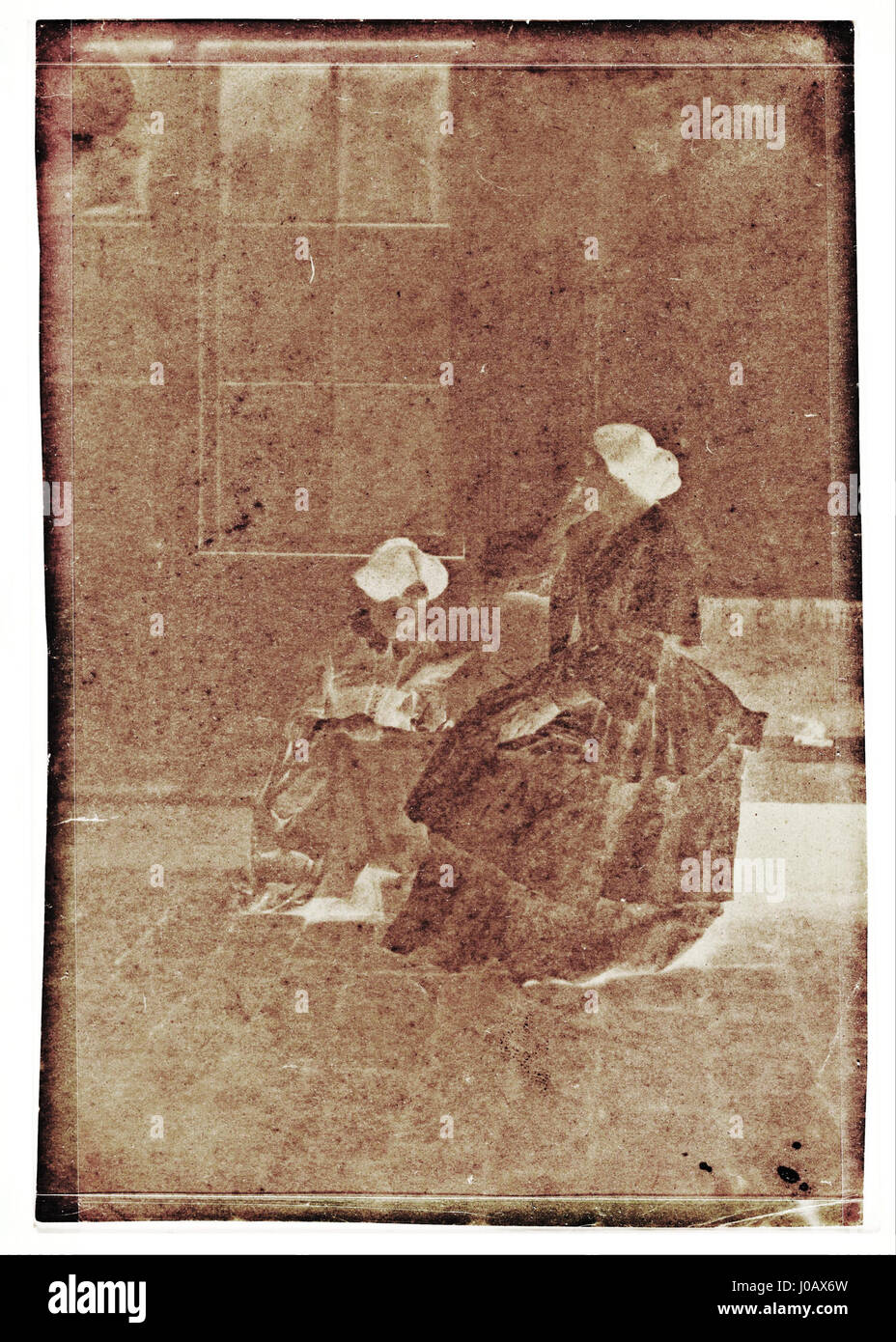 Charles Nègre - Women in a Courtyard -  (wwH5O-thVYsijA) Stock Photo