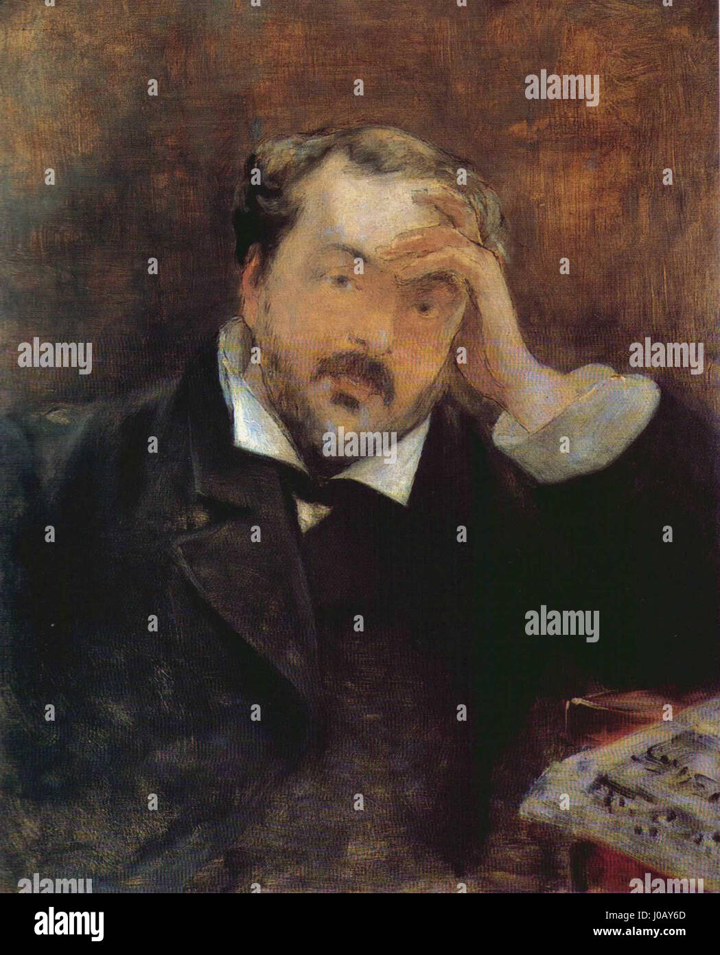 Édouard Manet - Emmanuel Chabrier (RW 364) Stock Photo