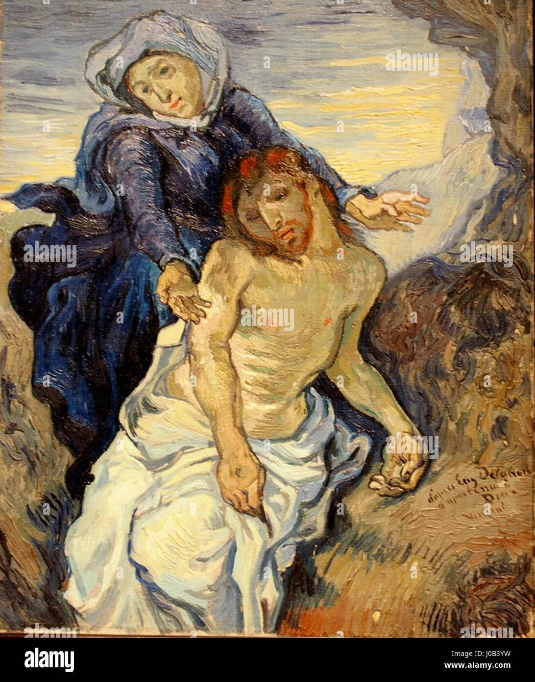 Pietà by Vincent van Gogh (1889 Stock Photo Alamy