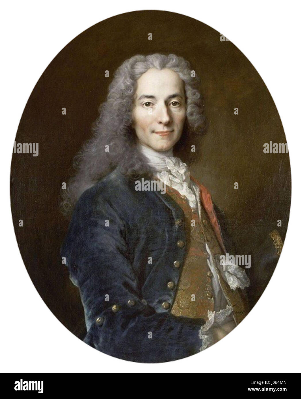 Nicolas de Largillière, François-Marie Arouet dit Voltaire (vers 1724-1725) -002-transparent Stock Photo