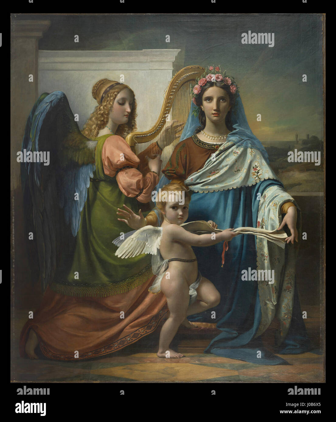 François-Joseph Navez - Saint Cecilia of Rome, 1824 Stock Photo - Alamy