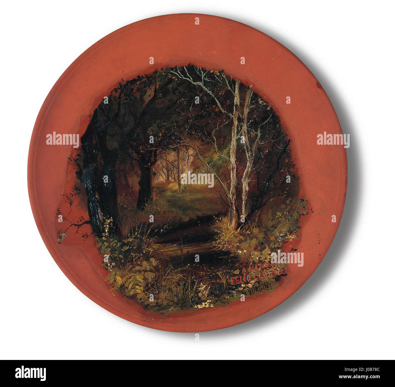 Marian Burgués Plat’s 1615 painting captures a scene of still life, focusing on the careful arrangement of objects with precise detailing in a vibrant composition. Stock Photo