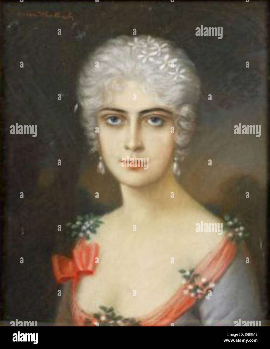 Anton Kaulbach Schauspielerin Agnes Gräfin von Esterházy Stock Photo