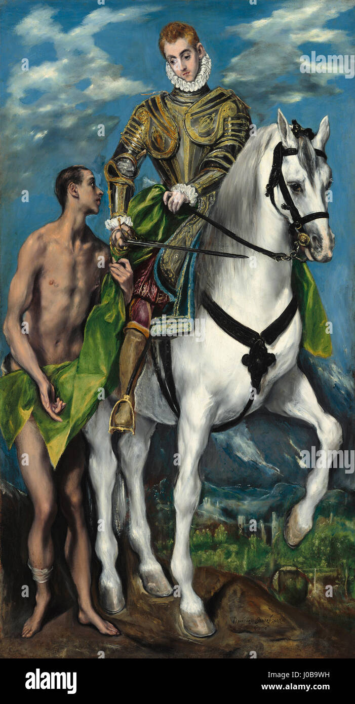 El Greco - San Martín y el mendigo Stock Photo