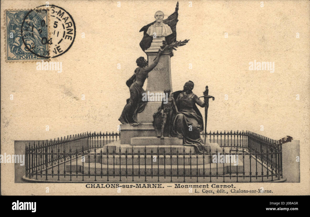 The Monument Carnot in Châlons-sur-Marne commemorates the French ...