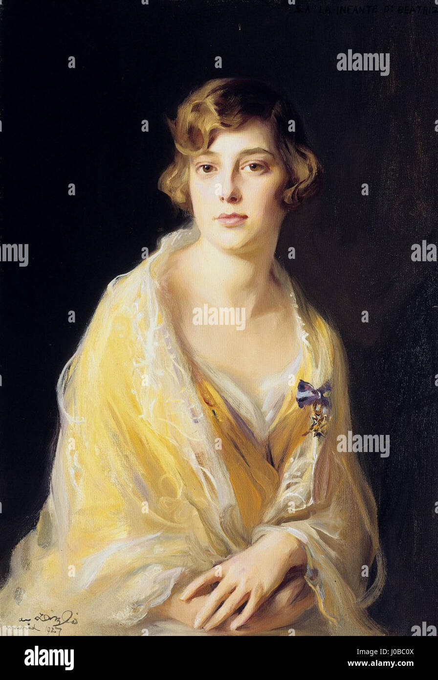 The Infanta doña Beatriz de Borbón y Battenberg; daughter of Alfonso XIII Stock Photo