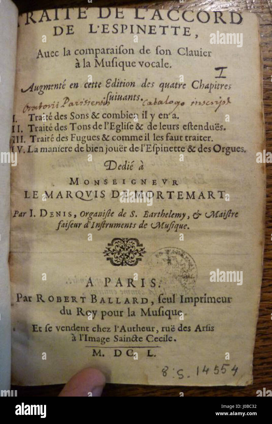 Denis Traité 1650 Stock Photo Alamy