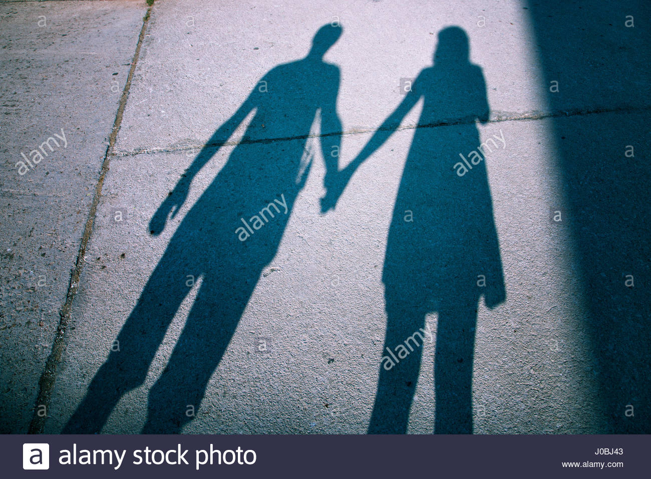 Couple Romantic Hand Holding Shadow Stock Photos & Couple Romantic Hand Holding Shadow Stock